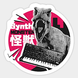 Synth Monster Dinosaur Sticker